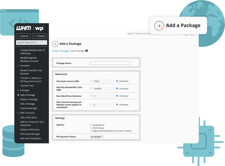 Server Management Hosting Packages