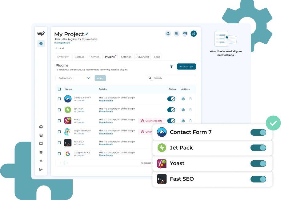 Server Management Preinstalled Plugin